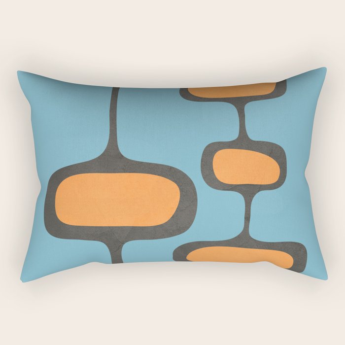 Mid-Century Modern Abstract Art 17 Rectangular Pillow Gallery Image 2