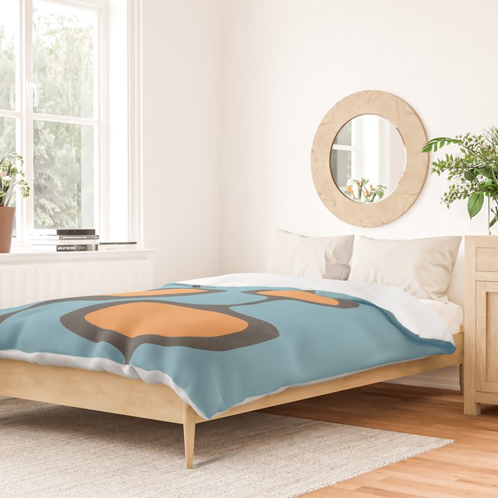 Mid-Century Modern Abstract Art 17 Duvet Cover Gallery Image 2