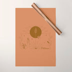 It Was All A Dream - Terracotta Wrapping Paper Gallery Image 1