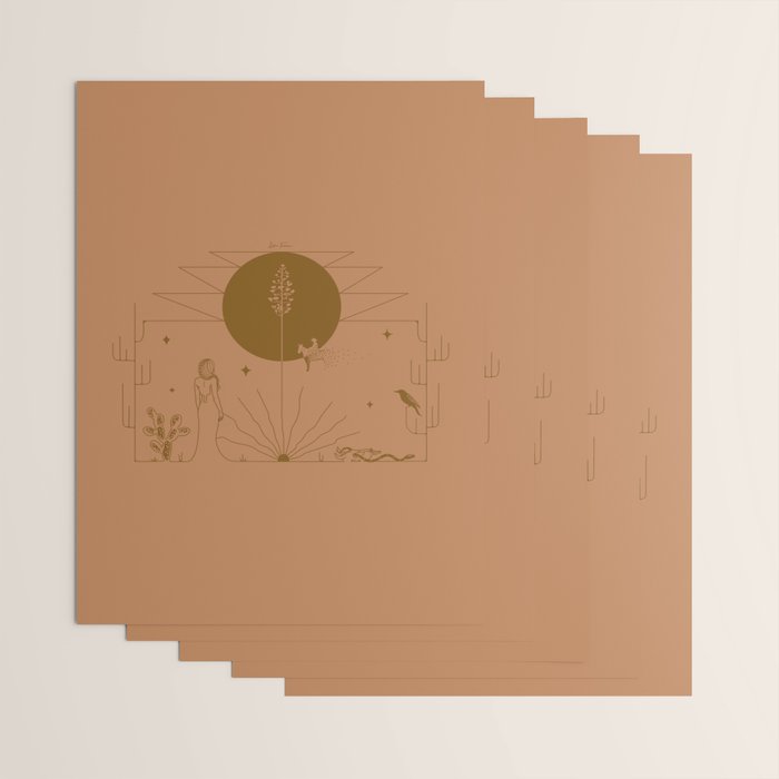 It Was All A Dream - Terracotta Wrapping Paper Gallery Image 3