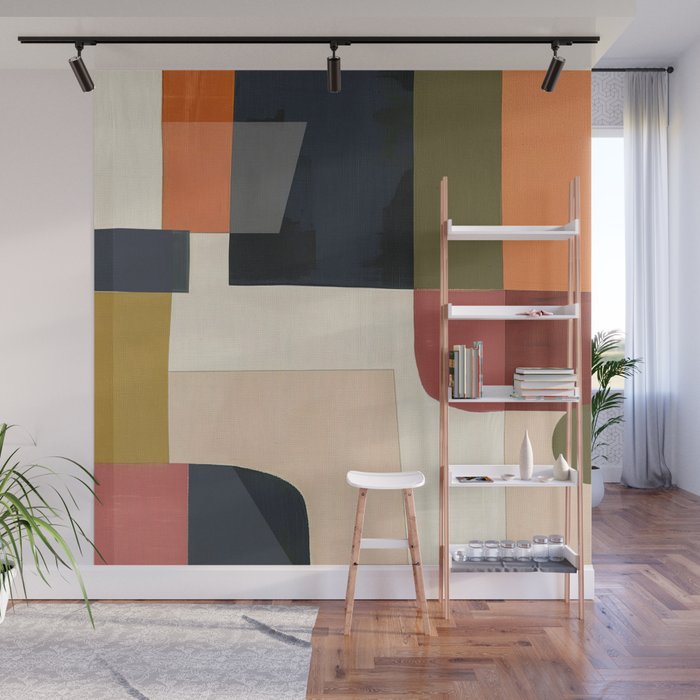 Silent Geometry Wall Mural Gallery Image 1