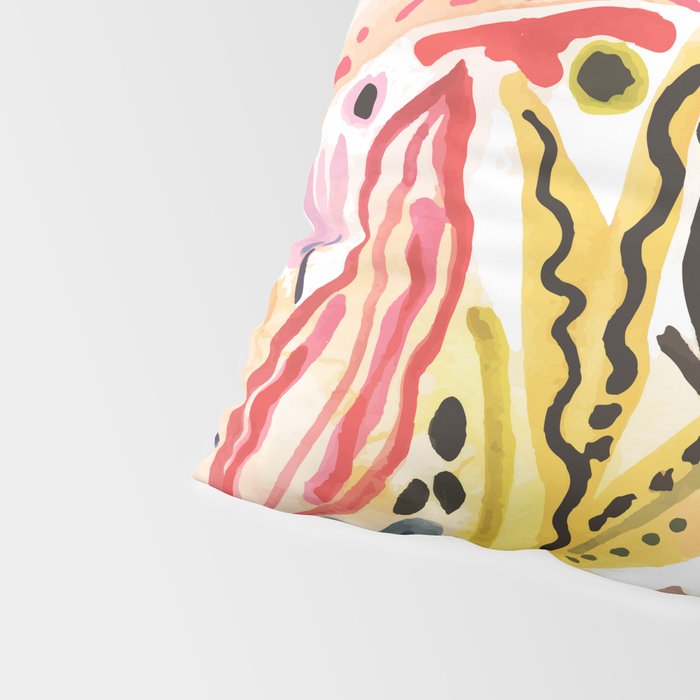Karen Fields Flower Abstract Illustration Pillow Sham Gallery Image 4