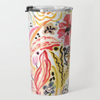 Karen Fields Flower Abstract Illustration Travel Mug Gallery Image 3