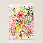 Karen Fields Flower Abstract Illustration Stationery Card Gallery Image 2