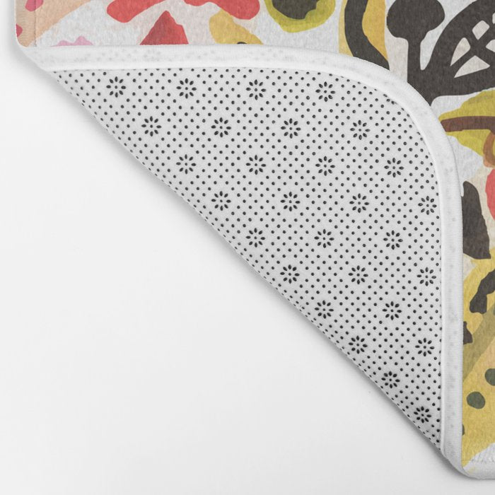 Karen Fields Flower Abstract Illustration Bath Mat Gallery Image 2