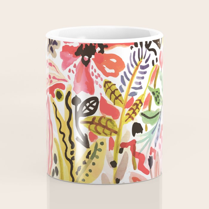 Karen Fields Flower Abstract Illustration Coffee Mug Gallery Image 4