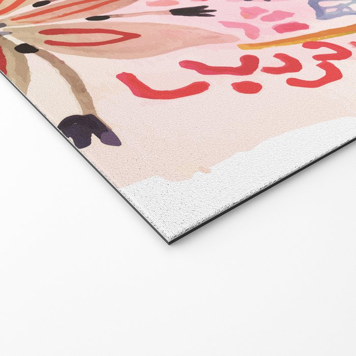 Karen Fields Flower Abstract Illustration Welcome Mat Gallery Image 2