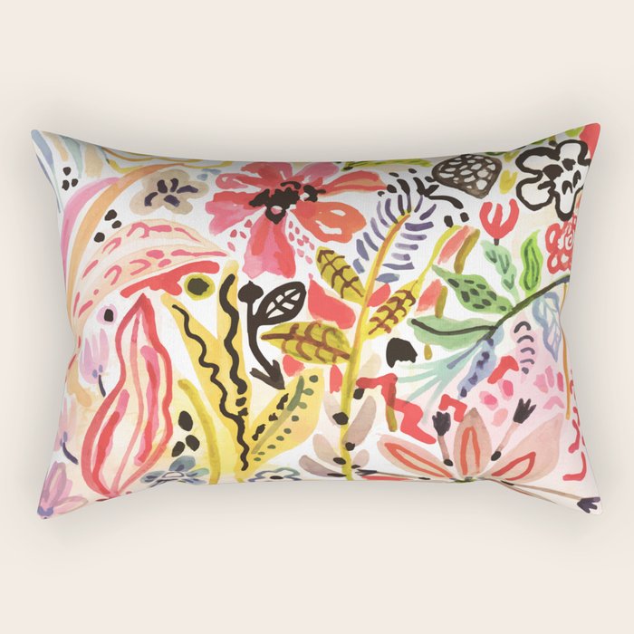 Karen Fields Flower Abstract Illustration Rectangular Pillow Gallery Image 2