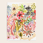 Karen Fields Flower Abstract Illustration Poster Gallery Image 4