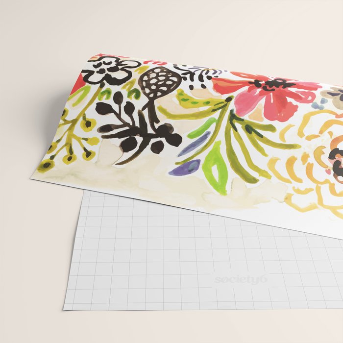 Karen Fields Flower Abstract Illustration Wrapping Paper Gallery Image 2