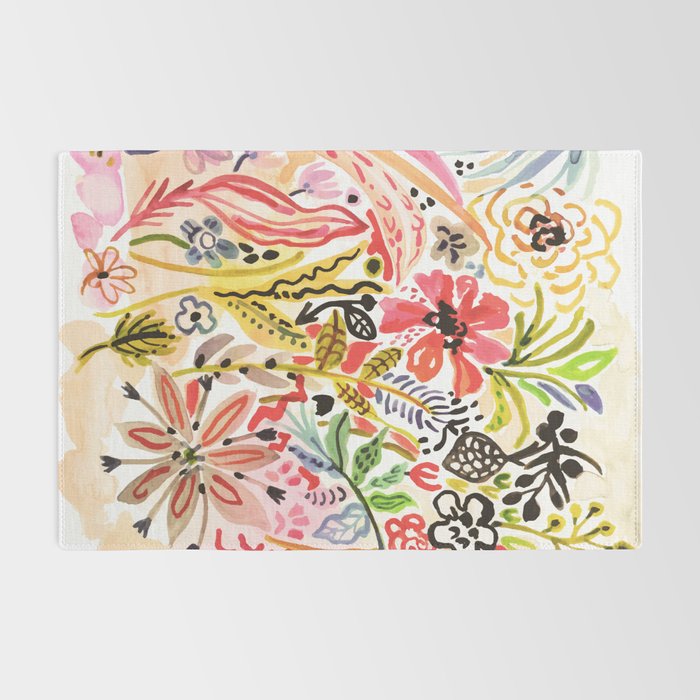 Karen Fields Flower Abstract Illustration Rug Gallery Image 2