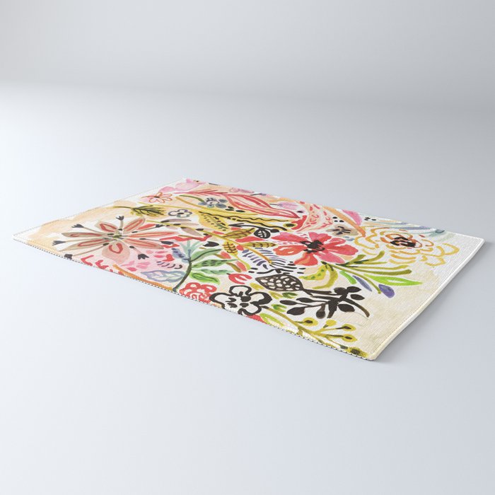 Karen Fields Flower Abstract Illustration Rug Gallery Image 3