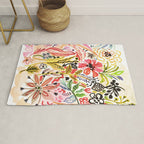 Karen Fields Flower Abstract Illustration Rug Gallery Image 1