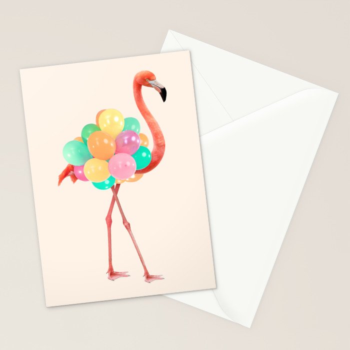 FLAMINGO PARTY Stationery Card Gallery Image 2