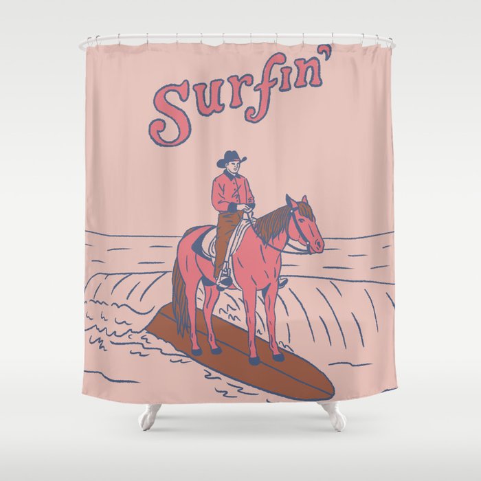 Surfin' Shower Curtain Gallery Image 1