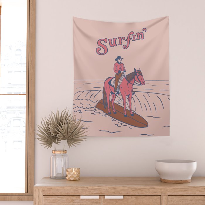 Surfin' Wall Tapestry Gallery Image 2