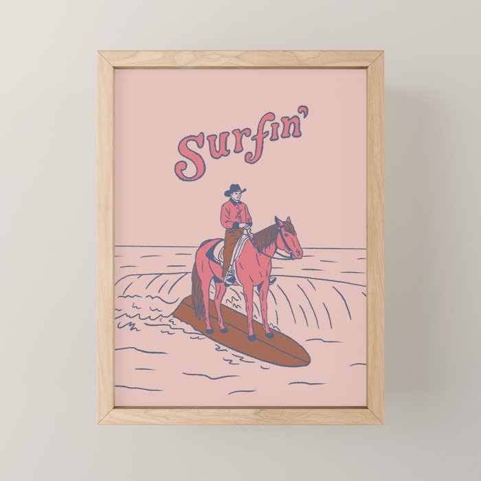 Surfin' Mini Art Print Gallery Image 1