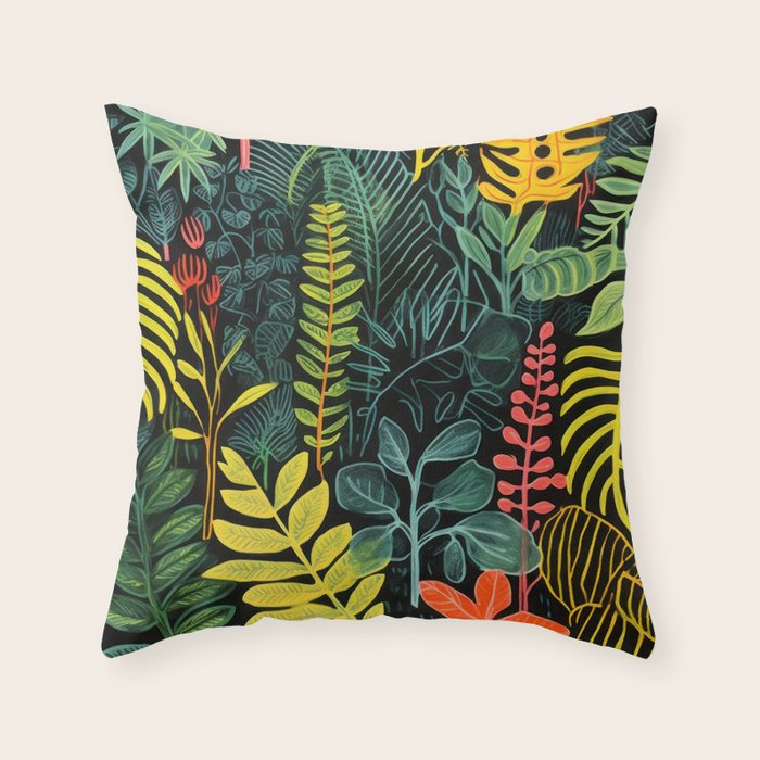 Rock Bottom Garden  Throw Pillow Gallery Image 6