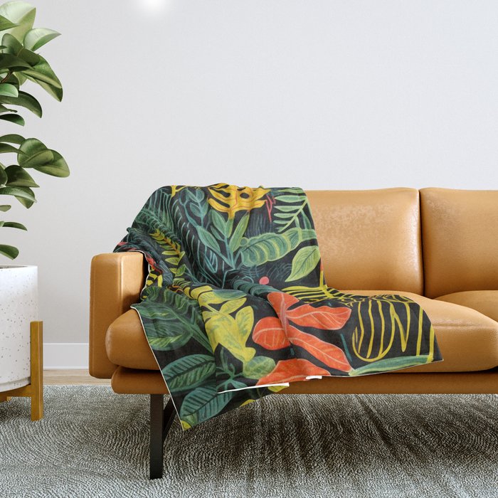 Rock Bottom Garden  Throw Blanket Gallery Image 1