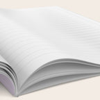 Flower Lavender Gingham Checker in Purple Notebook Gallery Image 2