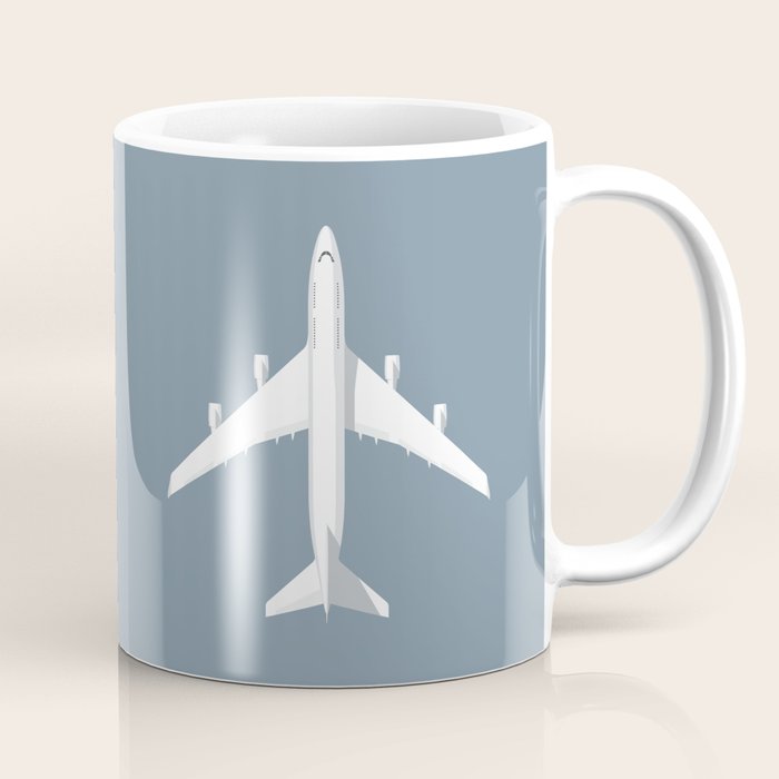 747-400 Jumbo Jet Airliner Aircraft - Slate Coffee Mug Gallery Image 1
