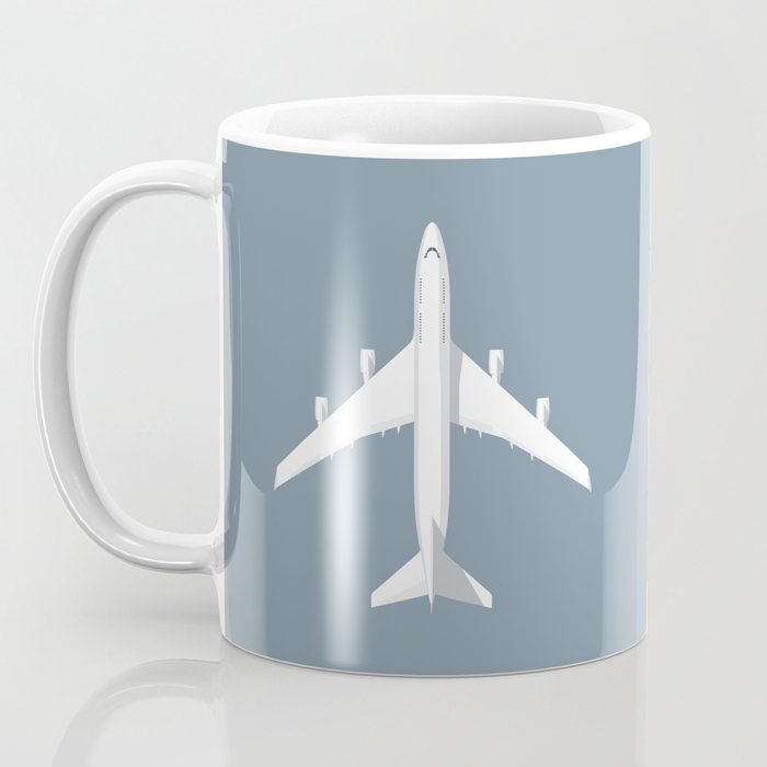 747-400 Jumbo Jet Airliner Aircraft - Slate Coffee Mug Gallery Image 3