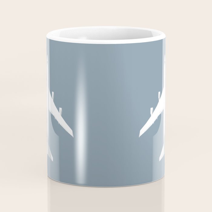 747-400 Jumbo Jet Airliner Aircraft - Slate Coffee Mug Gallery Image 4