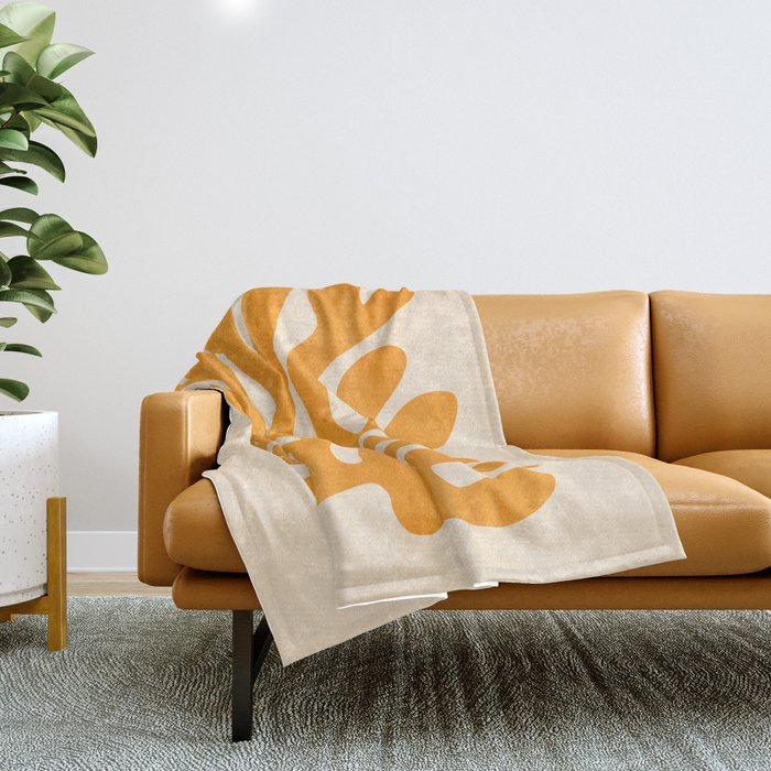 Sunglow: Matisse Paper Cutouts 09 Throw Blanket Gallery Image 1