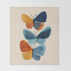 Dancing Butterflies Throw Blanket Gallery Image 2