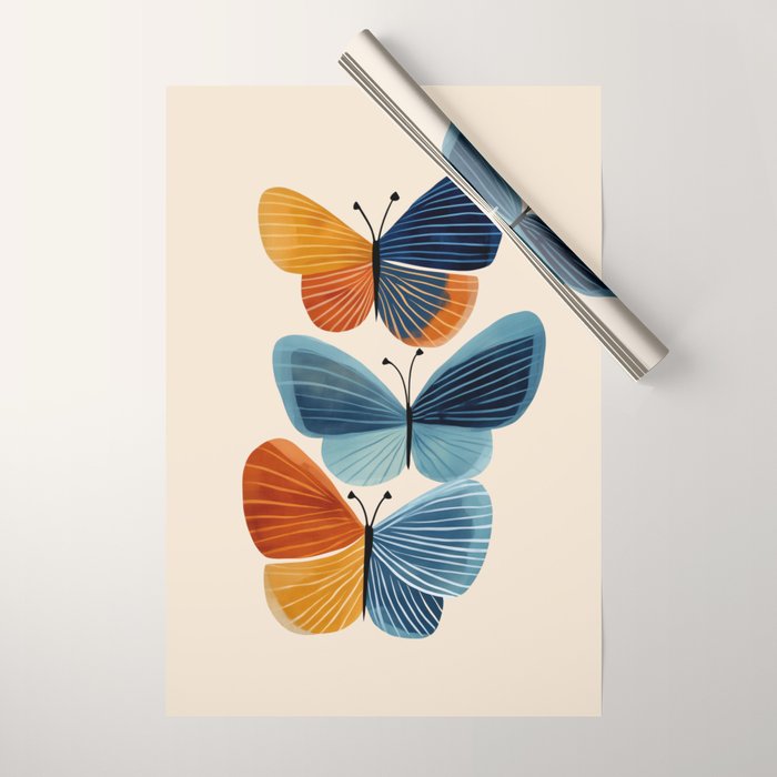 Dancing Butterflies Wrapping Paper Gallery Image 1