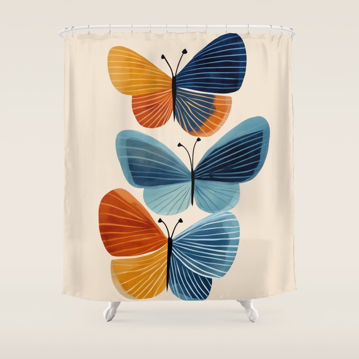 Dancing Butterflies Shower Curtain Gallery Image 1