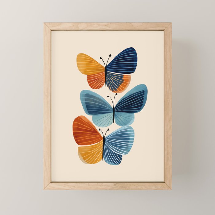 Dancing Butterflies Mini Art Print Gallery Image 1