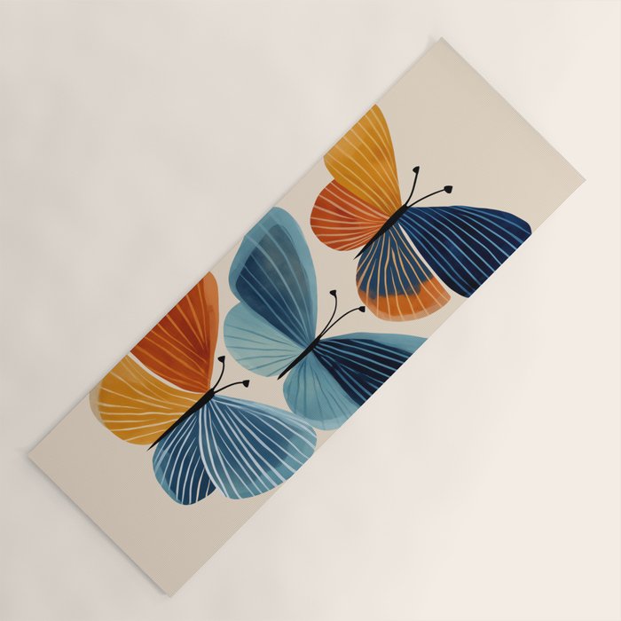 Dancing Butterflies Yoga Mat Gallery Image 1