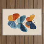 Dancing Butterflies Outdoor Rug Gallery Image 1