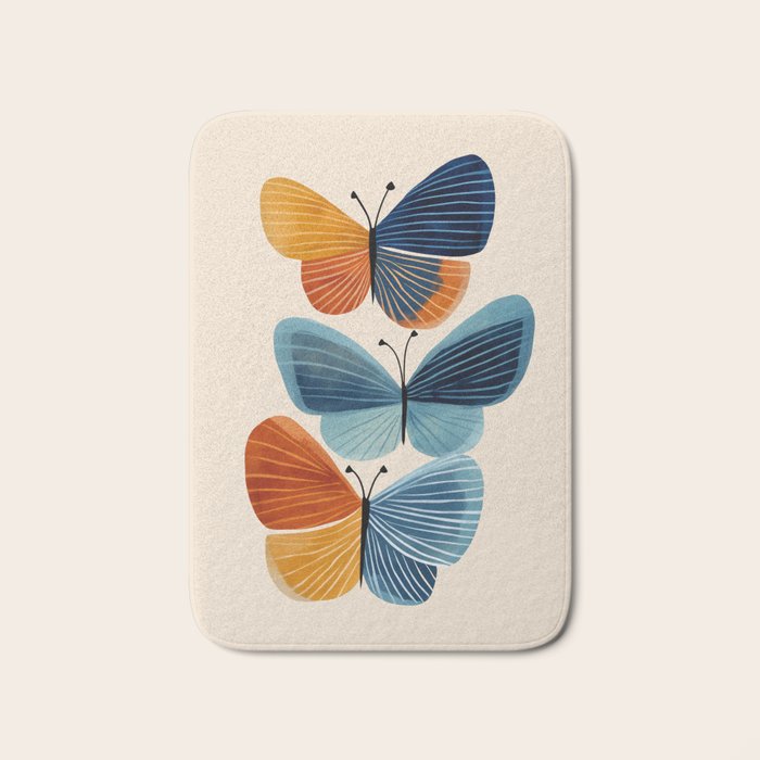 Dancing Butterflies Bath Mat Gallery Image 1
