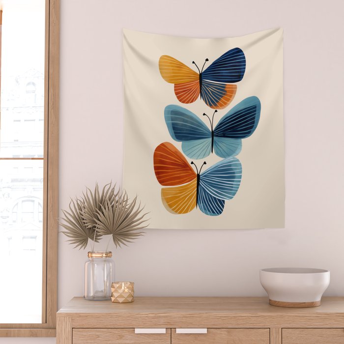 Dancing Butterflies Wall Tapestry Gallery Image 2