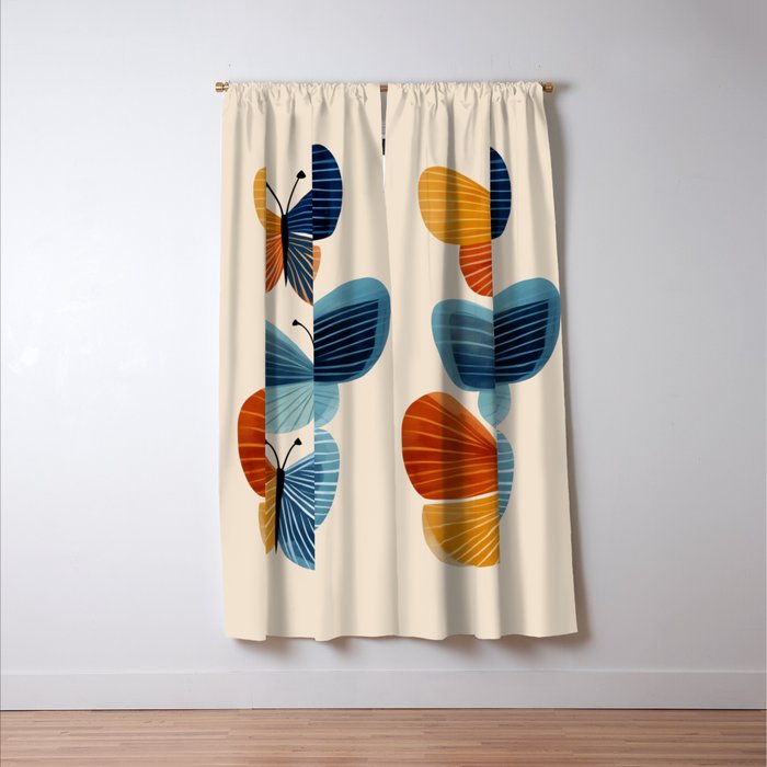 Dancing Butterflies Window Curtain Gallery Image 3