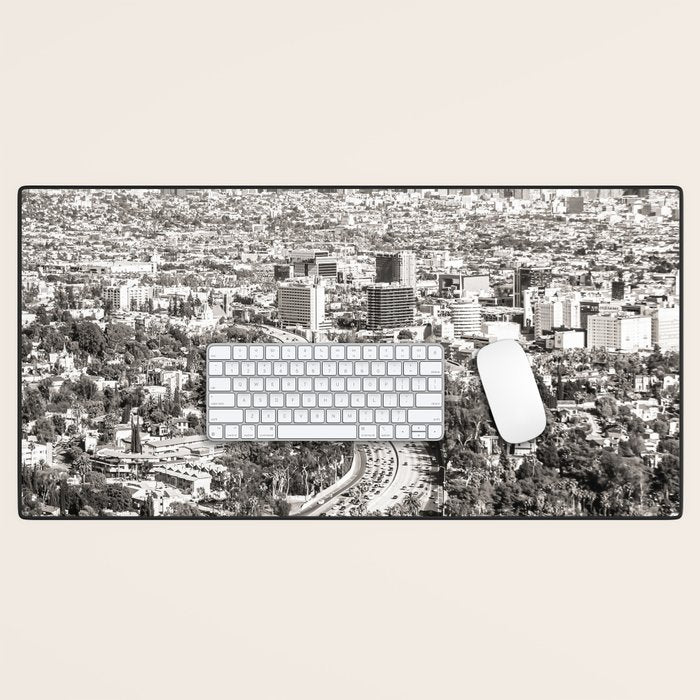 Los Angeles Grey Desk Mat Gallery Image 1