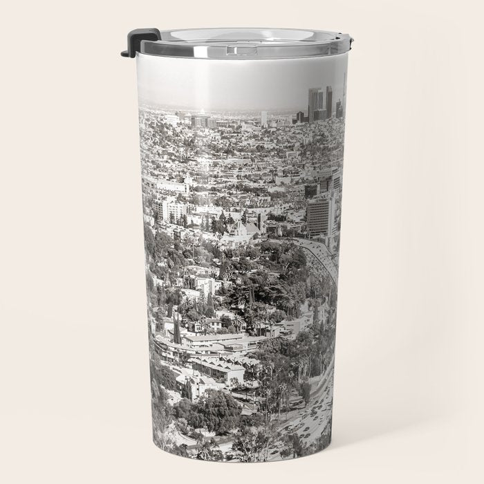 Los Angeles Grey Travel Mug Gallery Image 3