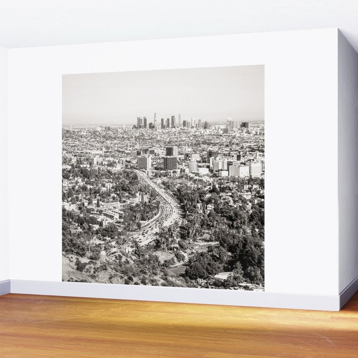 Los Angeles Grey Wall Mural Gallery Image 2