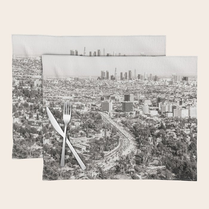 Los Angeles Grey Placemat Gallery Image 1