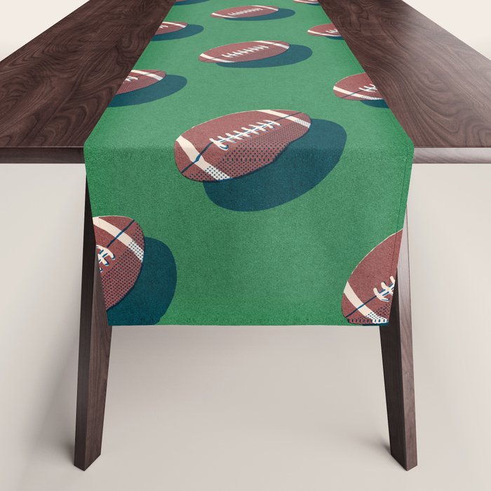 BALLS American Football - pattern Table Runner Gallery Image 1