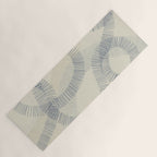 calming essentials Curved Lines denim blue Yoga Mat Gallery Image 1