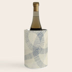 calming essentials Curved Lines denim blue Wine Chiller Gallery Image 2