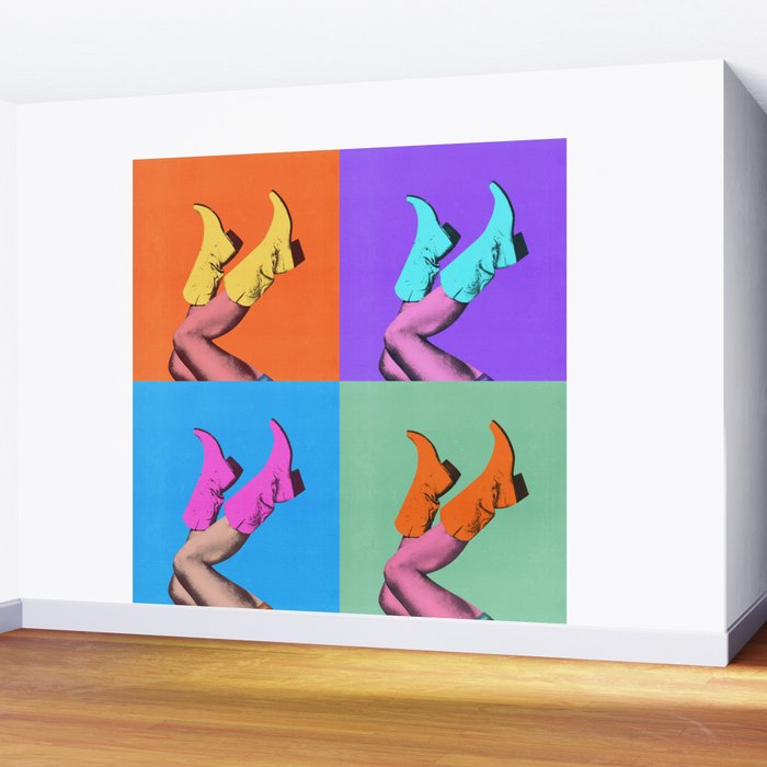 These Boots - Pop Art 1 Wall Mural Gallery Image 2