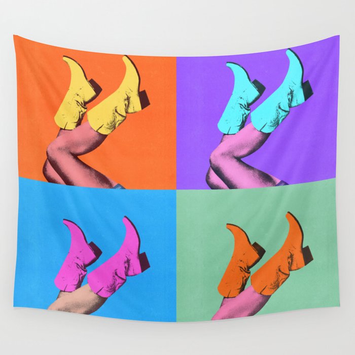 These Boots - Pop Art 1 Wall Tapestry Gallery Image 4