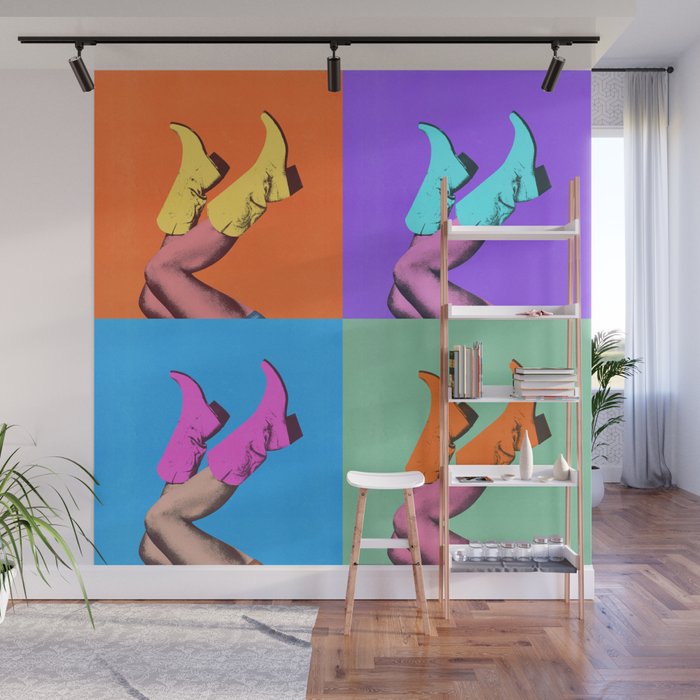 These Boots - Pop Art 1 Wall Mural Gallery Image 1