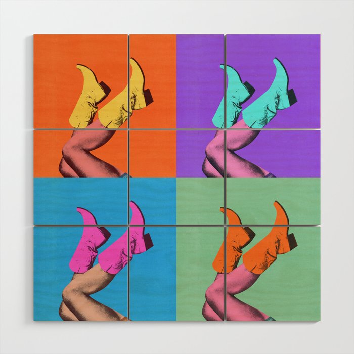 These Boots - Pop Art 1 Wood Wall Art Gallery Image 1