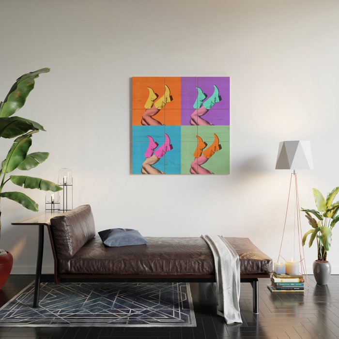 These Boots - Pop Art 1 Wood Wall Art Gallery Image 2