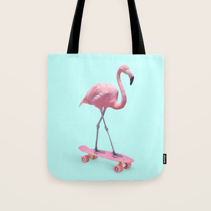 SKATE FLAMINGO Tote Bag Gallery Image 1